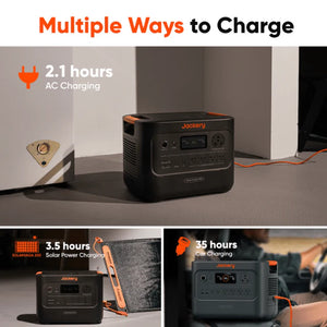 Jackery Explorer 3000 V2 | 3,072Wh LiFePO4 Solar Generator | 3,600W Output (7,200W Surge) | Ultra-Lightweight & Long-Lasting | UPS | 2-Year Warranty