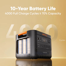 Load image into Gallery viewer, Jackery Explorer 3000 V2 | 3,072Wh LiFePO4 Solar Generator | 3,600W Output (7,200W Surge) | Ultra-Lightweight &amp; Long-Lasting | UPS | 2-Year Warranty