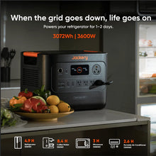 Load image into Gallery viewer, Jackery Explorer 3000 V2 | 3,072Wh LiFePO4 Solar Generator | 3,600W Output (7,200W Surge) | Ultra-Lightweight &amp; Long-Lasting | UPS | 2-Year Warranty