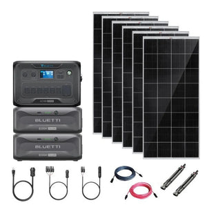 Bluetti AC300 3,072Wh/ 3,000W Solar Kits - Portable Power Station + Choose Your Custom Bundle | Complete Solar Generator Kit