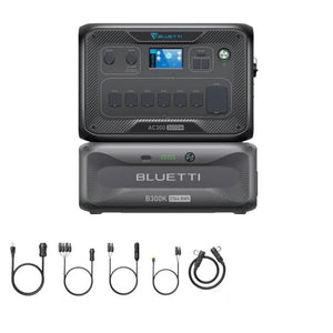 Bluetti AC300 3,072Wh/ 3,000W Solar Kits - Portable Power Station + Choose Your Custom Bundle | Complete Solar Generator Kit