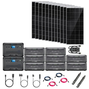 Bluetti AC300 3,072Wh/ 3,000W Solar Kits - Portable Power Station + Choose Your Custom Bundle | Complete Solar Generator Kit