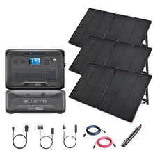 Load image into Gallery viewer, Bluetti AC300 3,072Wh/ 3,000W Solar Kits - Portable Power Station + Choose Your Custom Bundle | Complete Solar Generator Kit