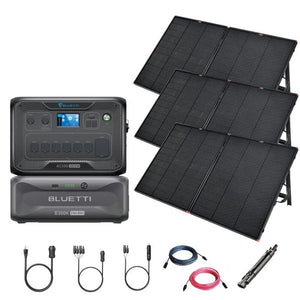 Bluetti AC300 3,072Wh/ 3,000W Solar Kits - Portable Power Station + Choose Your Custom Bundle | Complete Solar Generator Kit