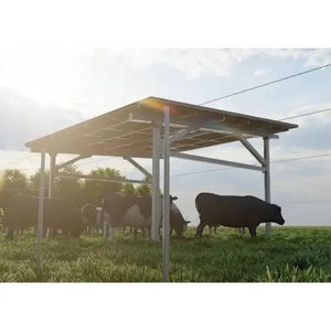 CRX Carport - Residential | Steel | All-Black | 12-Panels Per Carport | Fully Expandable
