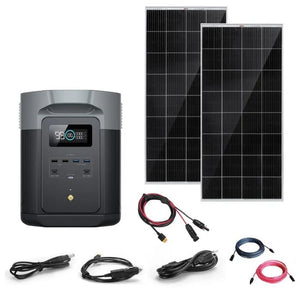 EcoFlow DELTA 2 [MAX] - 2,400W / 2,048Wh Portable Power Station + Choose Your Custom Bundle | Complete Solar Kit | 2023 DELTA 2 MAX Model