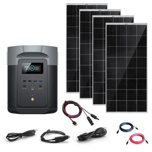 EcoFlow DELTA 2 [MAX] - 2,400W / 2,048Wh Portable Power Station + Choose Your Custom Bundle | Complete Solar Kit | 2023 DELTA 2 MAX Model
