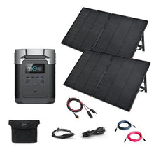 Load image into Gallery viewer, EcoFlow DELTA 1,800W / 1,300Wh Solar Kit / Portable Power Station + Choose Your Custom Bundle | Complete Solar Generator Kit