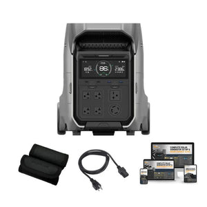 EcoFlow DELTA PRO 3 - 4,096Wh / 4,000W Portable Power Station + Choose Custom Solar Panel Bundle Option | 5-Year Warranty | Complete Solar Kit