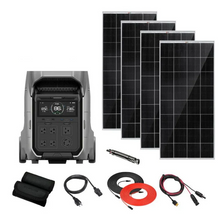 Load image into Gallery viewer, EcoFlow DELTA PRO 3 - 4,096Wh / 4,000W Portable Power Station + Choose Custom Solar Panel Bundle Option | 5-Year Warranty | Complete Solar Kit