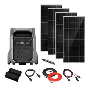 EcoFlow DELTA PRO 3 - 4,096Wh / 4,000W Portable Power Station + Choose Custom Solar Panel Bundle Option | 5-Year Warranty | Complete Solar Kit