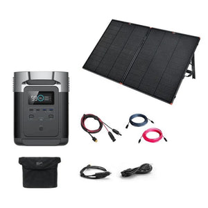EcoFlow DELTA 1,800W / 1,300Wh Solar Kit / Portable Power Station + Choose Your Custom Bundle | Complete Solar Generator Kit
