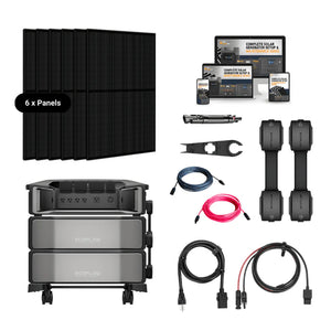 EcoFlow DELTA PRO [ULTRA] Solar Kits - 7,200W Output / 6kWh-30kWh Lithium Battery | 400W-2,400W Solar Panels| 5-Year Warranty | Choose Your Bundle