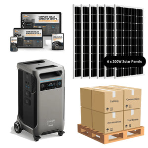 Anker F3800 [PLUS] - 3,840Wh / 6,000W Portable Power Station | 120V/240V Output | 3,200W Solar Input | Choose Your Bundle Option | 5-Year Warranty