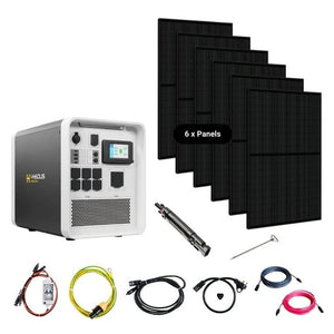 Hysolis [Apollo 5K] 120V Solar Kits - 5,376Wh / 3,000W Solar Power Station + Choose Your Custom Bundle | Complete Solar Kit