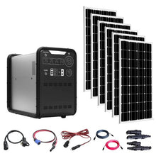 Load image into Gallery viewer, Hysolis MPS3K 4,500Wh / 3,000W Portable Power Station Setup + Choose Your Custom Bundle Option | Complete Solar Kit