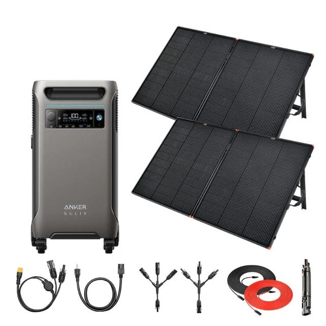 Anker F3800 - 3,840Wh / 6,000W Solar Power Station | 1,600W Solar Input | Choose Your Custom Bundle | 5-Year Warranty | Complete Solar Kit