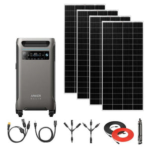 Anker F3800 - 3,840Wh / 6,000W Solar Power Station | 1,600W Solar Input | Choose Your Custom Bundle | 5-Year Warranty | Complete Solar Kit