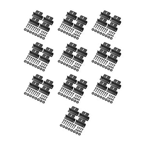 Z-Bracket Sets for Mounting Solar Panels (Choose # of Panels) | 4 x Brackets Per Solar Panel [One Per Corner] | High-Quality Anodized Aluminum