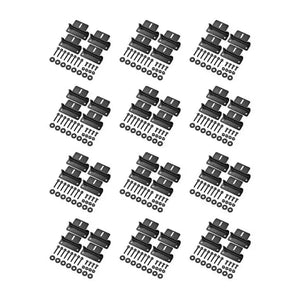 Z-Bracket Sets for Mounting Solar Panels (Choose # of Panels) | 4 x Brackets Per Solar Panel [One Per Corner] | High-Quality Anodized Aluminum