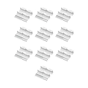 Z-Bracket Sets for Mounting Solar Panels (Choose # of Panels) | 4 x Brackets Per Solar Panel [One Per Corner] | High-Quality Anodized Aluminum