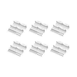 Z-Bracket Sets for Mounting Solar Panels (Choose # of Panels) | 4 x Brackets Per Solar Panel [One Per Corner] | High-Quality Anodized Aluminum