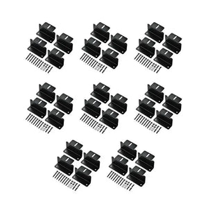 Z-Bracket Sets for Mounting Solar Panels (Choose # of Panels) | 4 x Brackets Per Solar Panel [One Per Corner] | High-Quality Anodized Aluminum