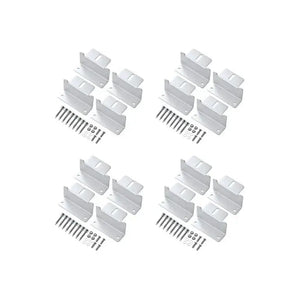 Z-Bracket Sets for Mounting Solar Panels (Choose # of Panels) | 4 x Brackets Per Solar Panel [One Per Corner] | High-Quality Anodized Aluminum