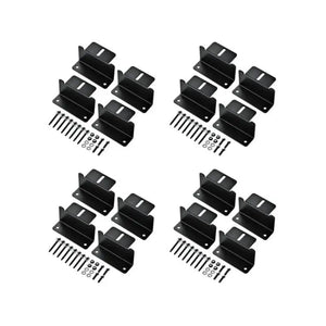 Z-Bracket Sets for Mounting Solar Panels (Choose # of Panels) | 4 x Brackets Per Solar Panel [One Per Corner] | High-Quality Anodized Aluminum